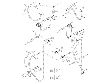 Hydraulische cilinder NEW HOLLAND
