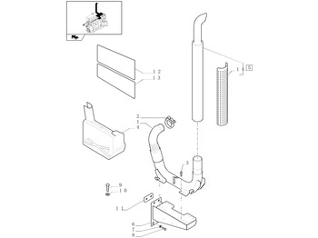 Geluiddemper NEW HOLLAND