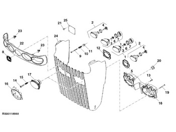 Carrosserie en exterieur JOHN DEERE