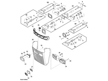 Carrosserie en exterieur JOHN DEERE