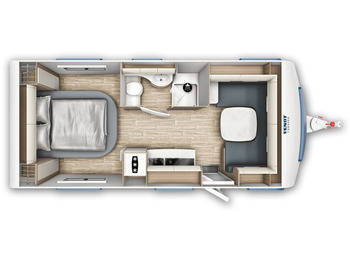 Nieuw Caravan Fendt Tendenza 560 SFDW 2000kg. Batterie 75Ah Vivara Fendt Tendenza 560 SFDW mit Extras %Lagerabverkauf%: afbeelding 2