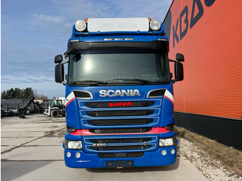 Vrachtwagen met open laadbak, Kraanwagen Scania R 580 6x2 PK 19001 / RETARDER / DOUBLE BOGIE: afbeelding 3