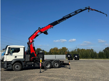 Vrachtwagen met open laadbak, Kraanwagen MAN 26.470 6x4-4 Hydrodrive Fassi Kran F545 Jib: afbeelding 5