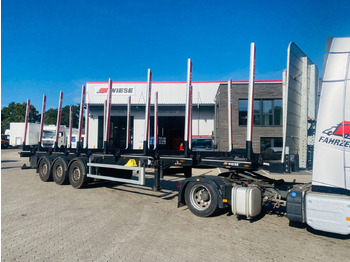 Houtoplegger PAVIC Holzauflieger mit Schemel und Rungen: afbeelding 3