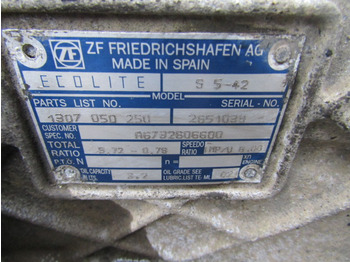 Versnellingsbak voor Vrachtwagen MERCEDES ATEGO 815 ZF S5.42 5 SPEED GEARBOX: afbeelding 3