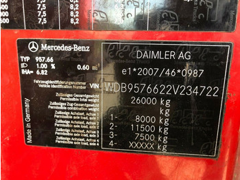 Vuilniswagen Mercedes-Benz 2629 6X2 Seitenlader Speed Paddle Top Zustand: afbeelding 4