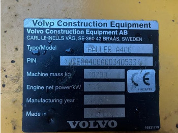 Kiepwagen met knikbesturing Volvo A40G: afbeelding 5 Kiepwagen met knikbesturing Volvo A40G: afbeelding 5