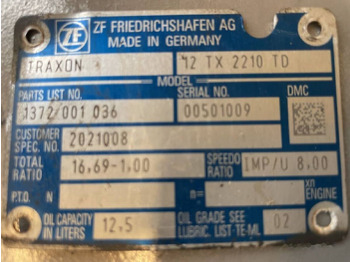 Versnellingsbak voor Vrachtwagen ZF Traxon 12 TX 2210 TD (1372 001 036): afbeelding 3