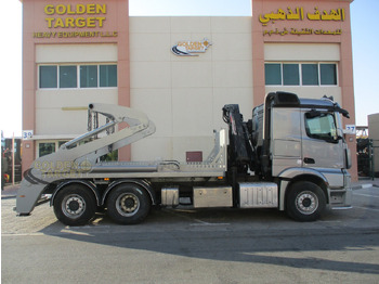Portaalarmsysteem vrachtwagen MERCEDES-BENZ 2642 6×2 DOUBLE SKIP LOADER with HIAB Crane: afbeelding 5
