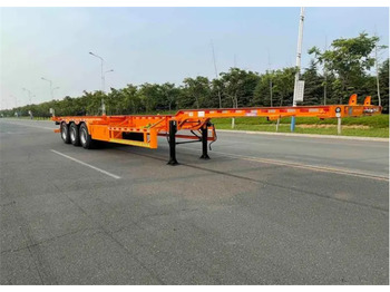 Nieuw Containertransporter/ Wissellaadbak oplegger XCMG Official XLYZ9420TJZ Flatbed Container Carrier Semi Trailer: afbeelding 4