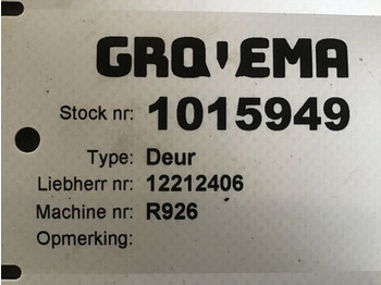 Deur en onderdelen Liebherr Side Door Right Front: afbeelding 2 Deur en onderdelen Liebherr Side Door Right Front: afbeelding 2