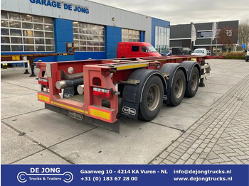 Containertransporter/ Wissellaadbak oplegger VAN HOOL 20'/30'