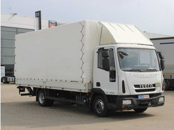 Schuifzeilen vrachtwagen Iveco EUROCARGO 75E21, EURO 6, SIDE BOARD, HYDRAULIC FRONT, TIRES 80%: afbeelding 3