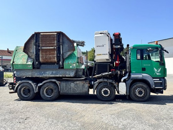Bosbouwmachine, Vrachtwagen MAN TGS 35.540 8x4  mit Komptech-Zusatzeinheit: afbeelding 4