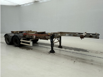 Containertransporter/ Wissellaadbak oplegger ASCA Bi-train skelet 20 ft: afbeelding 3