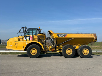 Kiepwagen met knikbesturing CATERPILLAR