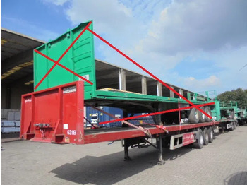 Open bak met boorden oplegger FRUEHAUF