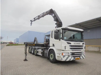 Haakarmsysteem vrachtwagen, Kraanwagen Scania P370 8X2 HAAK + KRAAN NL TRUCK LOW KM: afbeelding 3