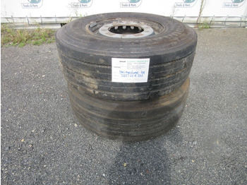Band voor Vrachtwagen Bridgestone 385 / 65 R 22.5 OPLEGGER BANDEN MET STAAL WIEL: afbeelding 3