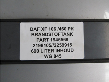 Brandstoftank voor Vrachtwagen DAF 1945569 DIELESTANK 690 LITER DAF XF CF EURO 6: afbeelding 5 Brandstoftank voor Vrachtwagen DAF 1945569 DIELESTANK 690 LITER DAF XF CF EURO 6: afbeelding 5