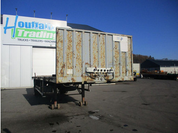 Open bak met boorden oplegger TRAILOR