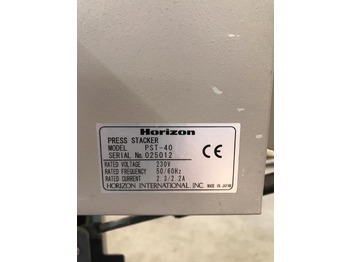 Vouwmachine Horizon AFC-546 AKT semi-automatic adjustable combination folder with shingle press delivery Horizon PST-40: afbeelding 3