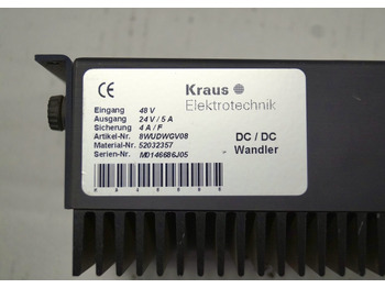 Elektrisch systeem voor Intern transport Jungheinrich 52032357 | Omvormer Transformer 48V -> 24V/5A for EKS310 sn. M01 Omvormer Transformer 48V -> 24V/5A for EKS310 sn. M0146686J05: afbeelding 3