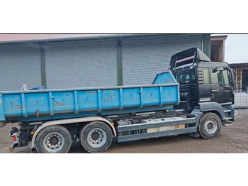 Haakarmsysteem vrachtwagen MAN TGS 26.440 6x4 – Meiller z systemem HDS (roll-off) + Kontener + Przyczepa – Euro 5: afbeelding 5