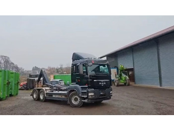 Haakarmsysteem vrachtwagen MAN TGS 26.440 6x4 – Meiller z systemem HDS (roll-off) + Kontener + Przyczepa – Euro 5: afbeelding 3