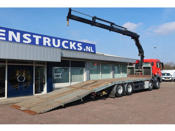 Vrachtwagen met open laadbak, Kraanwagen MAN TGS 35.360 8x2 Euro 6 Oprijwagen + Hiab 228 E 3 kraan.: afbeelding 3