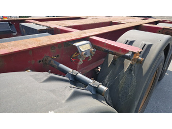 Containertransporter/ Wissellaadbak oplegger Krone SD Containerchassis 2x 20, 30, 40 ft deutscher Auflieger, ausziehbar: afbeelding 2