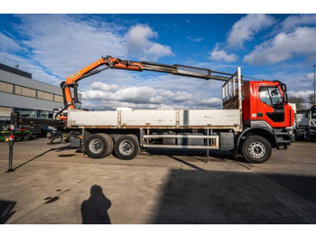 Vrachtwagen met open laadbak, Kraanwagen Renault KERAX 380 DXI-6X4+PK 18 T/M-4xHYDR.: afbeelding 3
