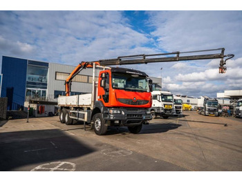 Vrachtwagen met open laadbak, Kraanwagen Renault KERAX 380 DXI-6X4+PK 18 T/M-4xHYDR.: afbeelding 2
