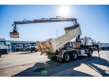 Kipper vrachtwagen, Kraanwagen Scania P 400 // BIBENNE // GRUE HIAB 16 t/m // RETARDER: afbeelding 4