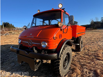 Vrachtwagen met open laadbak UNIMOG