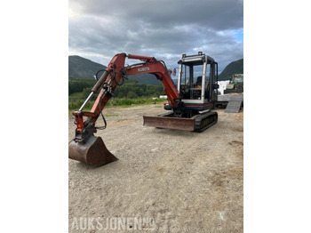 Graafmachine 1997 Kubota KX 121-2 gravemaskin med 2 skuffer og klype: afbeelding 2