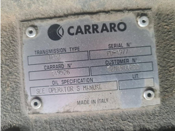 Versnellingsbak voor Bouwmachine Carraro TLB2 TRANSMISSION: afbeelding 3