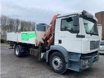 Kipper vrachtwagen, Kraanwagen MAN TGM 18.240PS 4x2 3.S-Kipper mit Kran: afbeelding 4