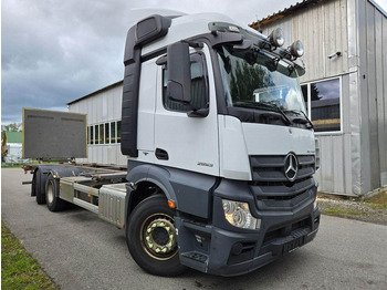 Containertransporter/ Wissellaadbak vrachtwagen Mercedes-Benz ACTROS 2553 6X2 LAGAB: afbeelding 4