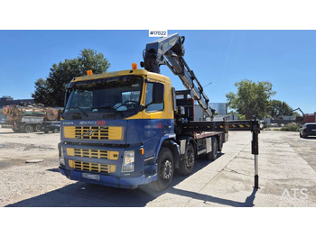 Vrachtwagen met open laadbak, Kraanwagen Truck VOLVO FM12 HDS - PALFINGER PK 42502: afbeelding 4