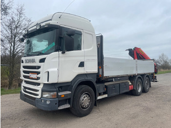 Vrachtwagen met open laadbak SCANIA R 480