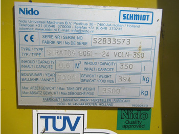 Schoonmaakmachine NIDO Stratos B06L-24 VCLN-350 Hydro zoutstrooier 0,6m3 + 350L: afbeelding 3