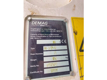 Autolaadkraan voor Bouwmachine Terex Demag 80t hook block 3-sheaves, 21mm: afbeelding 5