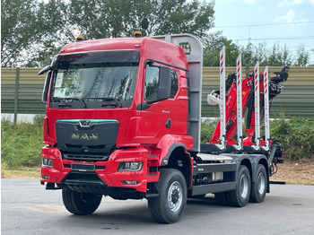 Houttransport, Kraanwagen MAN TGS 33.520 6X6  Euro6e  Radstand 3900mm EPSILON: afbeelding 2