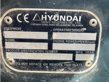 Rupsgraafmachine HYUNDAI