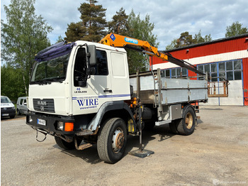 Vrachtwagen MAN 10.220, 2006 Kuorma-auto 4x4 + Effer 75 nosturi ja henkilönnostokori, Hattula: afbeelding 4
