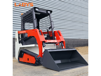 Nieuw Schranklader LADYS LA670 Mini Small Skid Steer Loader Compact Track Diesel Mini Skid Steer Loader For Sale With Small Mini Skid Steer Attachments 4 In 1 Bucket: afbeelding 2