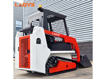 Nieuw Schranklader LADYS LA670 Mini Small Skid Steer Loader Compact Track Diesel Mini Skid Steer Loader For Sale With Small Mini Skid Steer Attachments 4 In 1 Bucket: afbeelding 5
