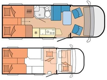 Half integraal camper Hobby Ontour C680 GE*AUTOMATIK*LITHIUM*MARKISE*SOFORT*: afbeelding 3