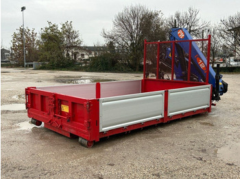 Nieuw Haakarm container CONTAINER SCARRABILE NUOVO A PIANALE CON GRU: afbeelding 5